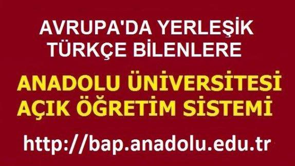 Anadolu Üniversitesi Batı Avrupa Programları Web Sayfası
