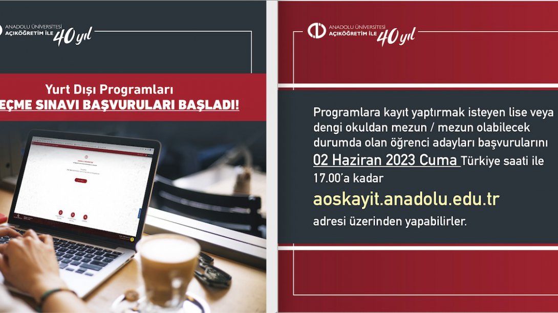 Anadolu Üniversitesi Açık Öğretim Sistemi Seçme Sınavı