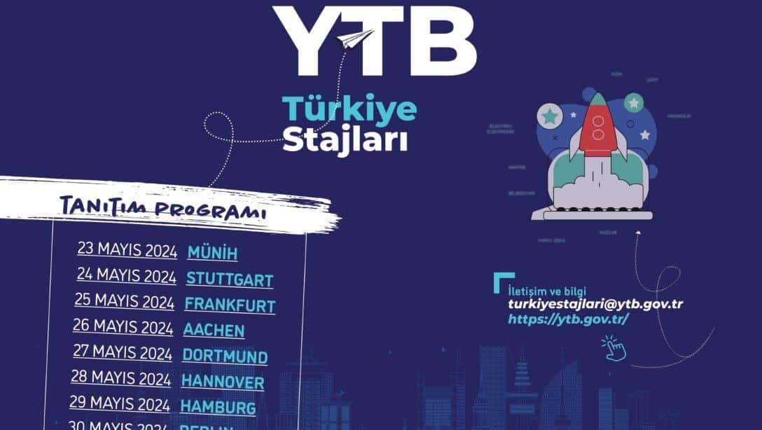 YTB Türkiye Stajları Tanıtım Programları başlıyor.